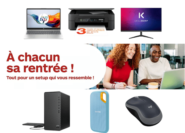 Pour la rentrée, Boulanger Sainte Geneviève des Bois vous propose un setup qui vous ressemble !