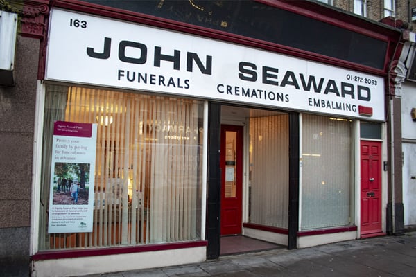 John Seaward Funeral Directors in Finsbury Park, London.