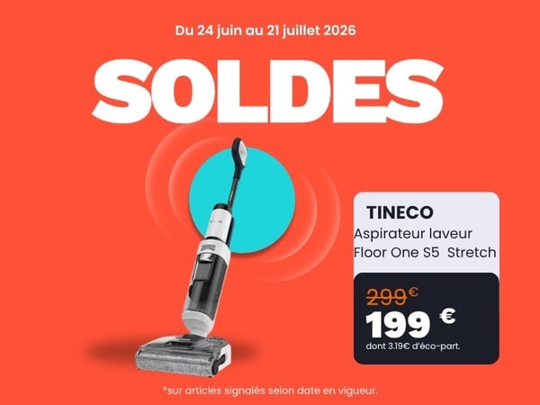 découvrez le Aspirateur laveur TINECO Floor One S5 Stretch Extreme dans votre magasin Boulanger Merlimont