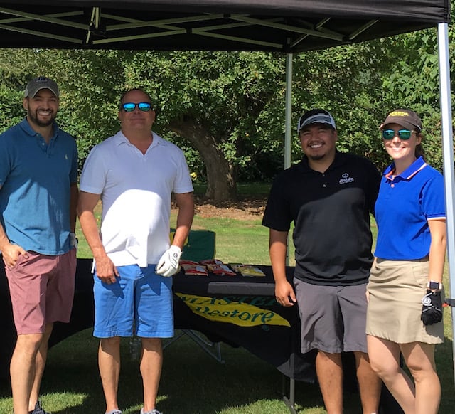 Our golf team for Woodburn Chamber event