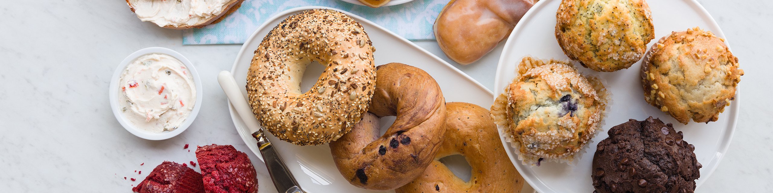 Bagels and muffins