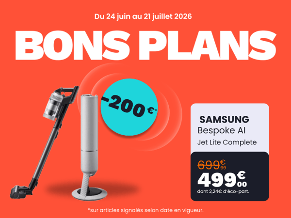Découvrez l'Aspirateur balai SAMSUNG Bespoke au magasin Boulanger Mâcon