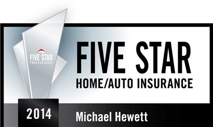 Mike Hewett Agency Wins Five Star Award