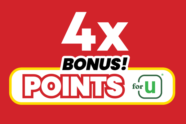 four x bonus point for u