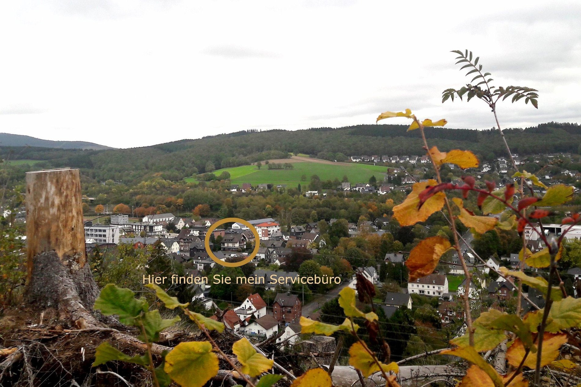 Barmenia Servicebüro Kreuztal-Buschhütten im Herbst