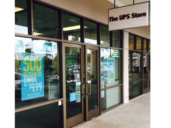 Facade of The UPS Store Kapolei Shopping Center