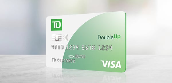 TD Bank double up 2% cash back credit card $150 offer