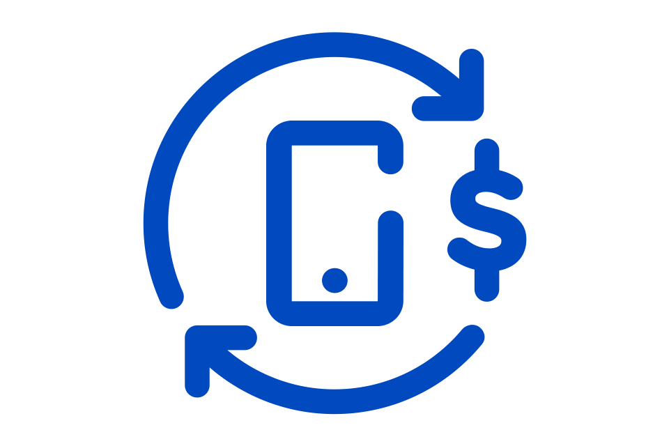 Logo for Échange et recyclage de cellulaire