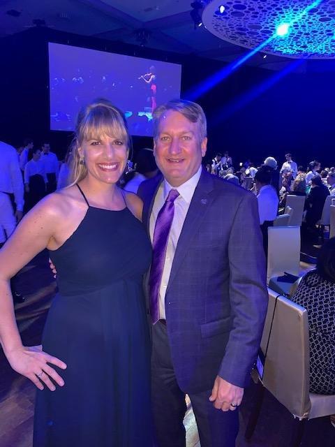 Jennifer and her husband at Allstate Chairman's awards banquet.