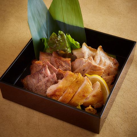 熟成肉 3種盛り合わせ ~塩・わさび・マスタードで~