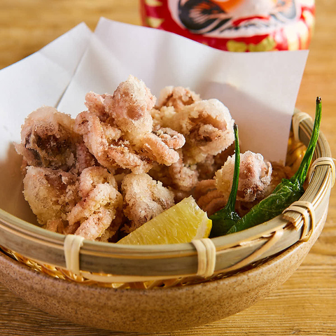 タコのスパイシー唐揚げ