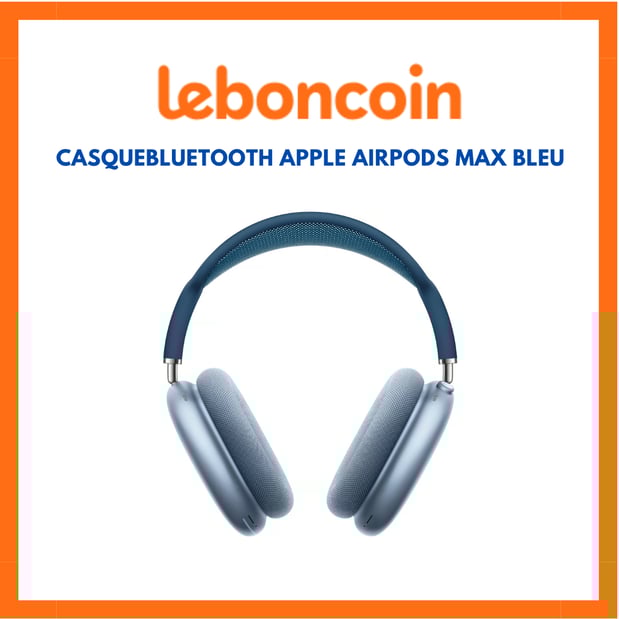 Offre leboncoin CasqueBluetooth APPLE AirPods Max bleu