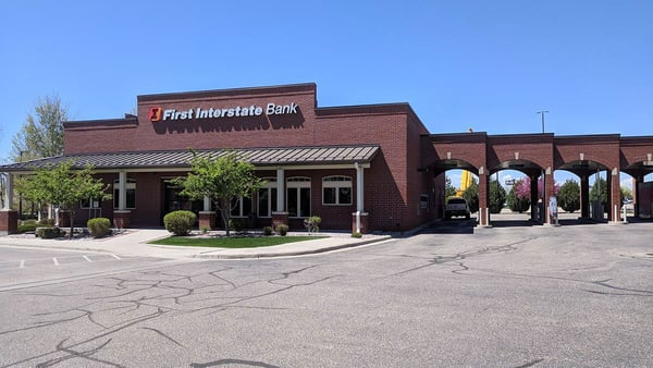 Exterior image of First Interstate Bank in Cheyenne, Wyoming.