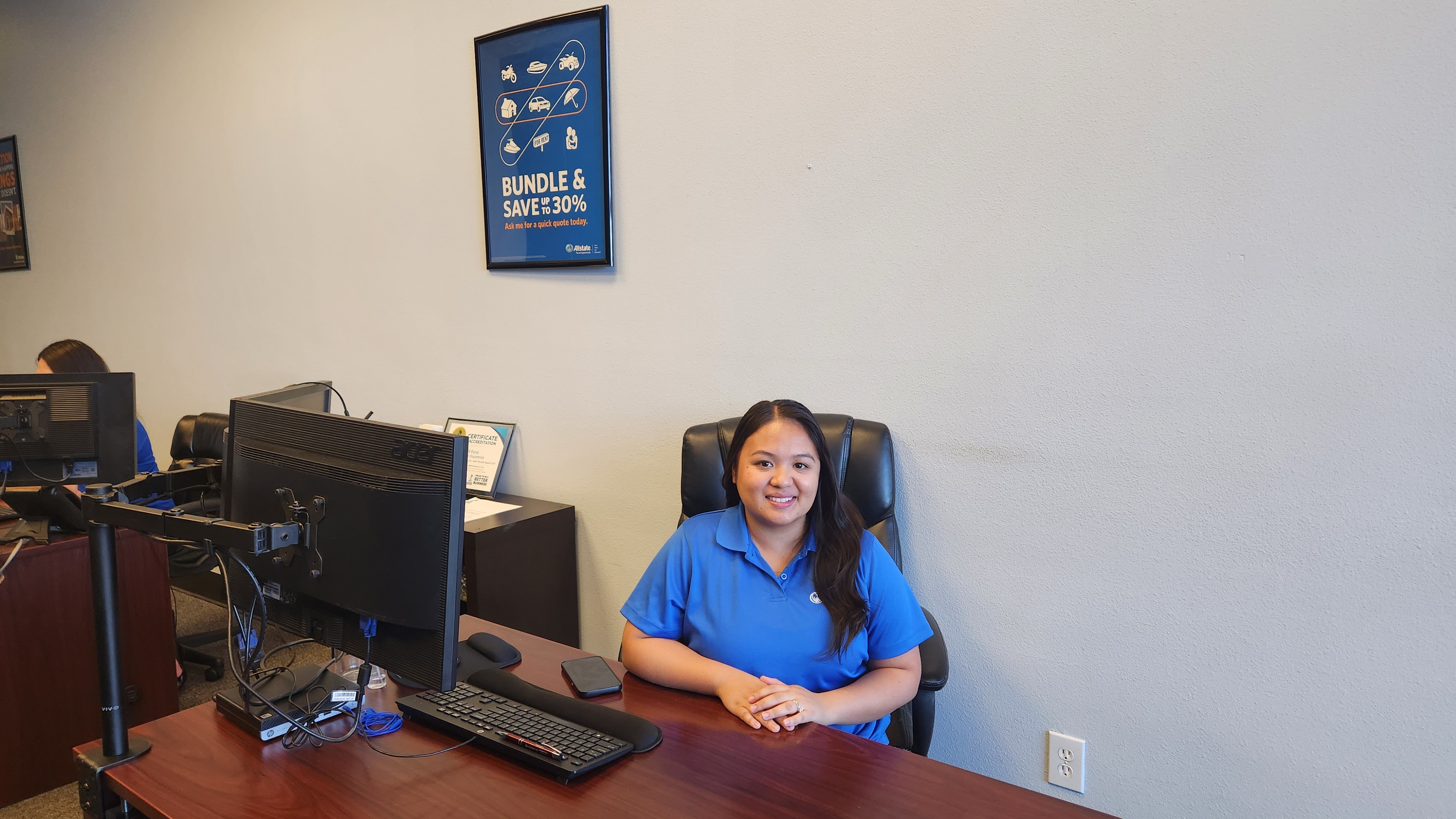 Rhona is a full-time service representative. She assists with taking payment, updating customer information and assisting with endorsements. Her hobby includes cooking and hiking.