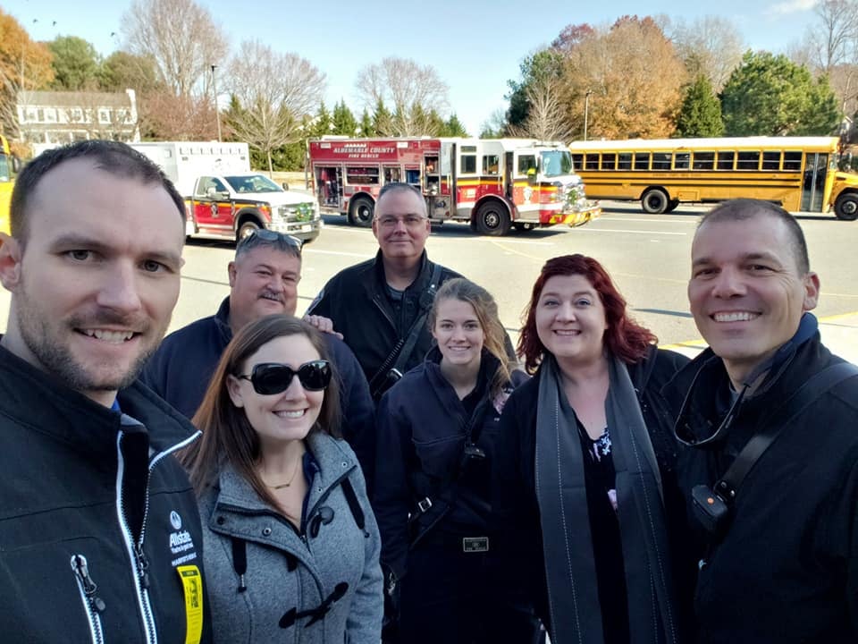 Fire Safety Day at Hollymead Elementary School
