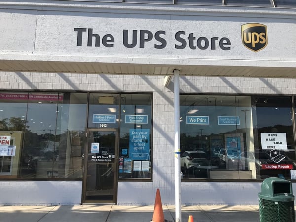 Storefront of The UPS Store in Orange, CT