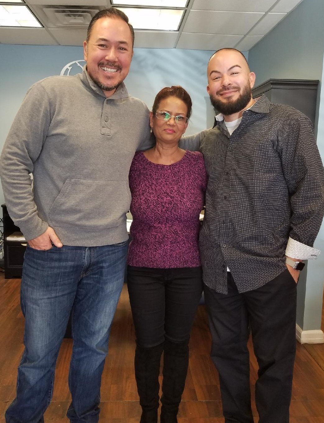 Our longtime customer Mrs. Ashraf came to visit us at our office!