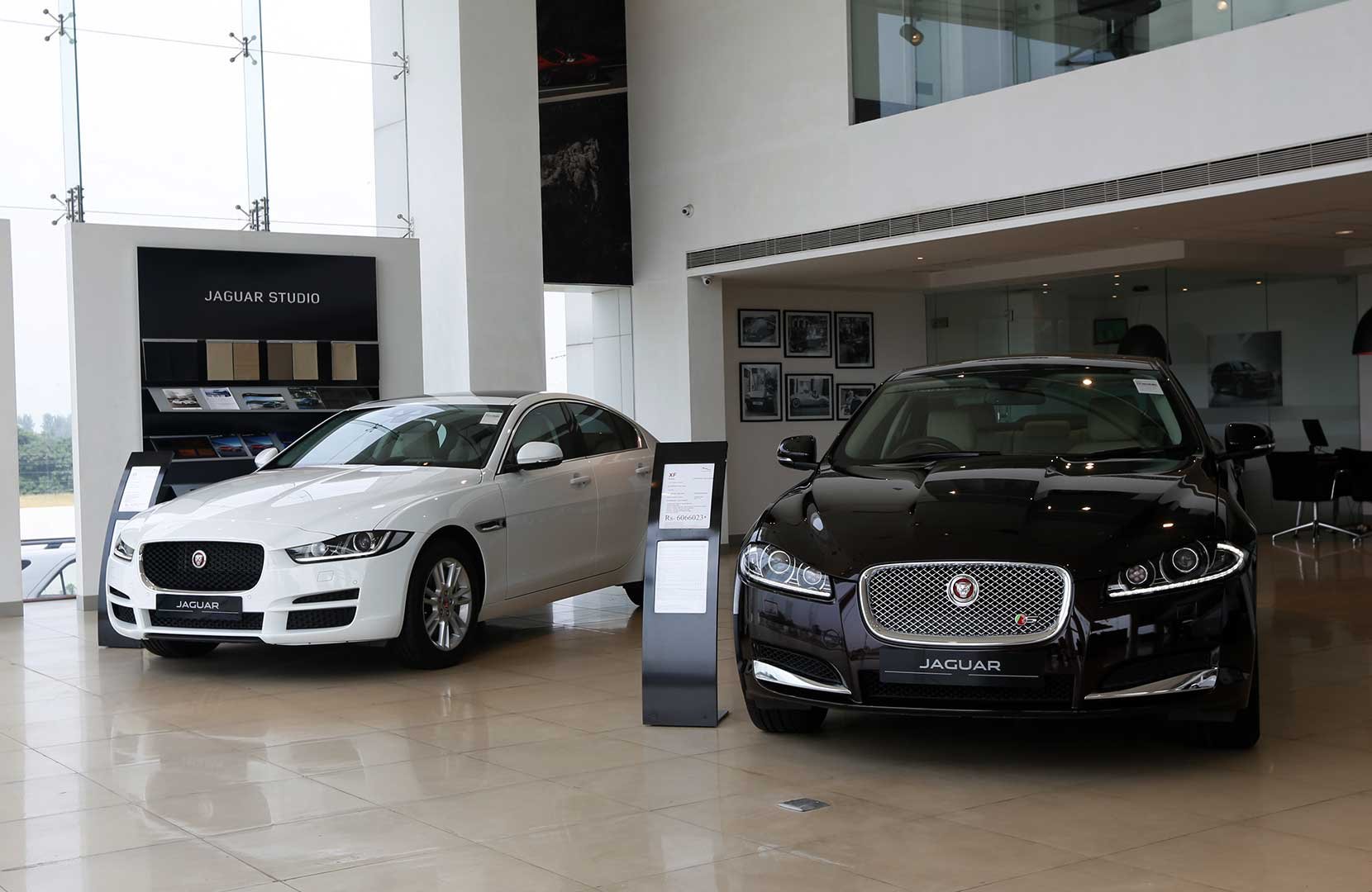 Interior Jaguar Showroom of Malwa Automotives in Haryana