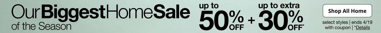 Save up to 50% off on items for the home at JCPenney