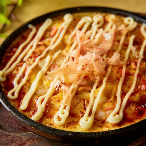 山芋鉄板焼き(お好み焼き風)