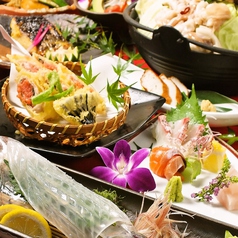 1月◆烏賊姿付き豪華コース(鍋あり★16種10品5000円→日~木3H飲放付【4000円】週末2H