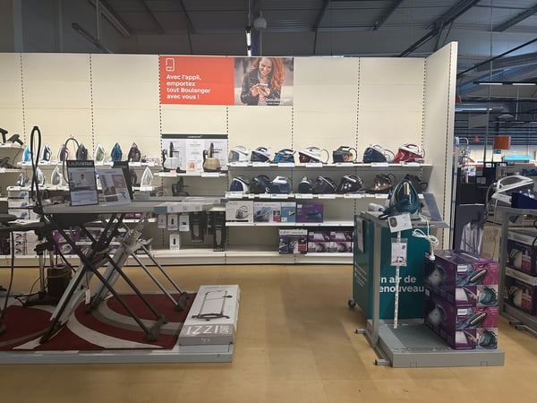 Espace soin du linge magasin Boulanger Saint Etienne Villars