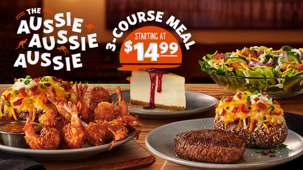 Aussie Aussie Aussie Oi Oi Oi - 3-Course Meal Starting at $14.99