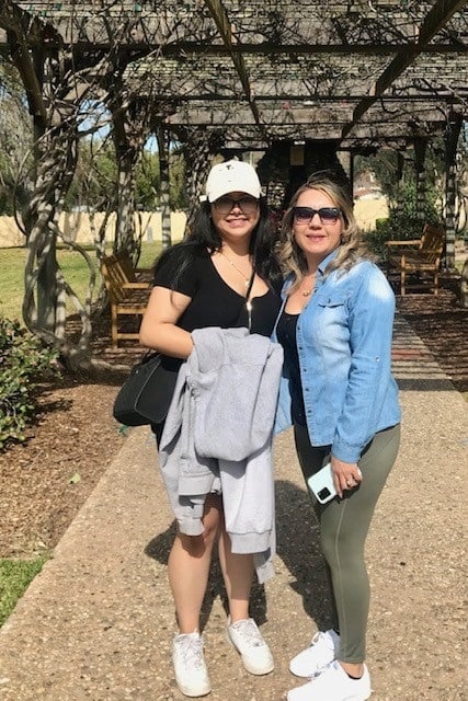 Gisselle and Siria on our company vacation!