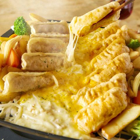 アツアツ餃子チーズフォンデュ