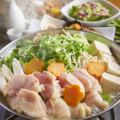鍋付き花蓮コース■2時間飲み放題■忘年会にぴったり鶏白湯鍋付きのプラン【8品3980円】