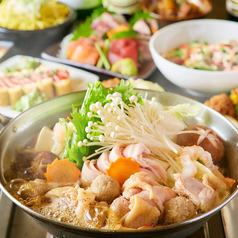 2月◆海鮮◆肌寒い季節に最適!あったか宴会「鶏鍋」コース【8品3000円・2時間飲み放題付】