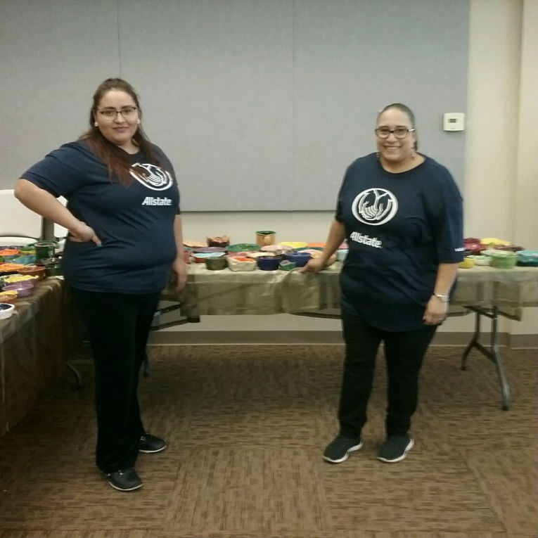 Melissa and Mayra volunteered at Empower Boone.