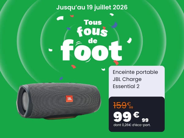 Enceinte portable JBL Charge Essential 2
chez boulanger lyon cordeliers