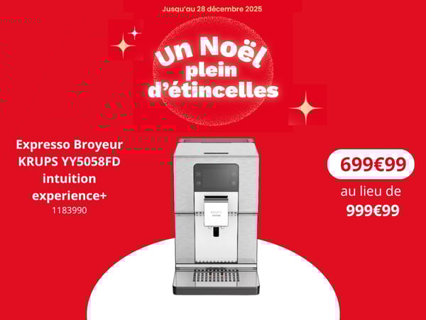 offre noel , Expresso Broyeur KRUPS YY5058FD intuition experience+