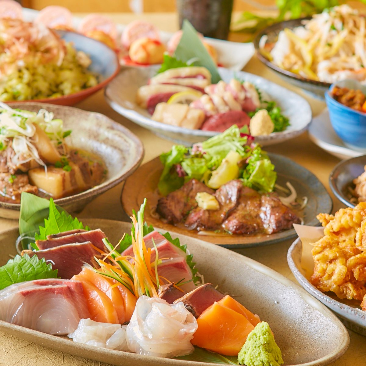 ■女子会■バランス抜群★お野菜・お肉・お魚でヘルシー和食女子会♪【3.0時間飲み放題付】8品 3480円