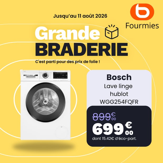 Lave linge hublot BOSCH WGG254FQFR