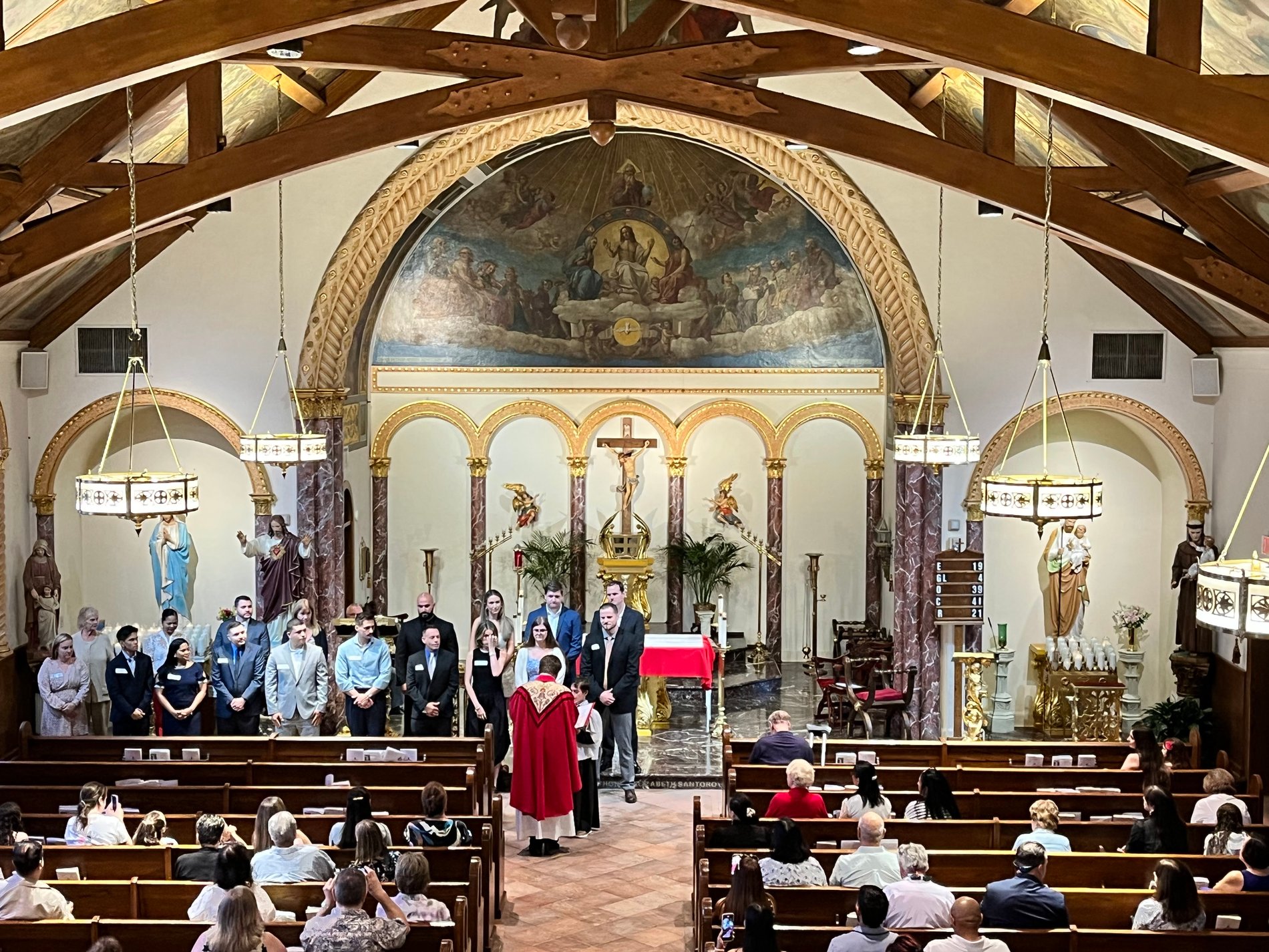 I was proud to present my confirmation class to Father Tom of St Ann's Parish in Raritan NJ this Pentecost.  Go forth!!