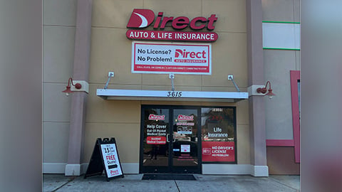 Direct Auto Insurance storefront located at  3615 McFarland Blvd, Tuscaloosa
