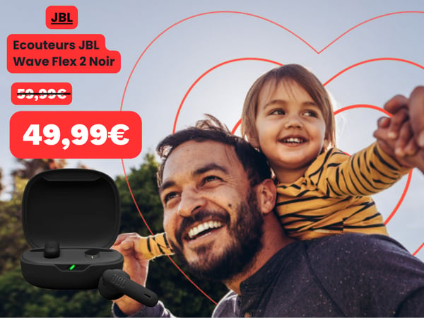 écouteur  JBL Wave Flex 2 Noir