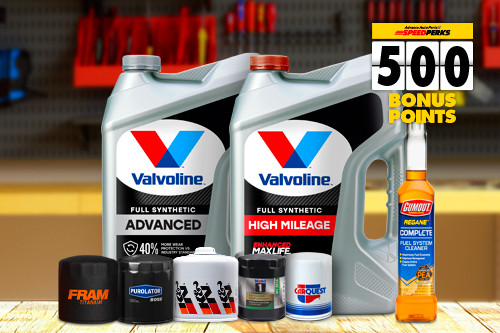 Valvoline Oil Change Bundles - Full Synthetic $39.99 OR Full Synthetic High Mileage $40.99 + FREE Gumout Regane Fuel System Cleaner.