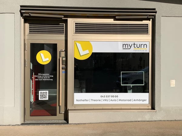 Unser Kurslokal in Affoltern am Albis (Eingang vom Platz her)