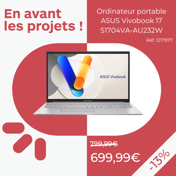 Ordinateur portable ASUS Vivobook 17 S1704VA-AU232W