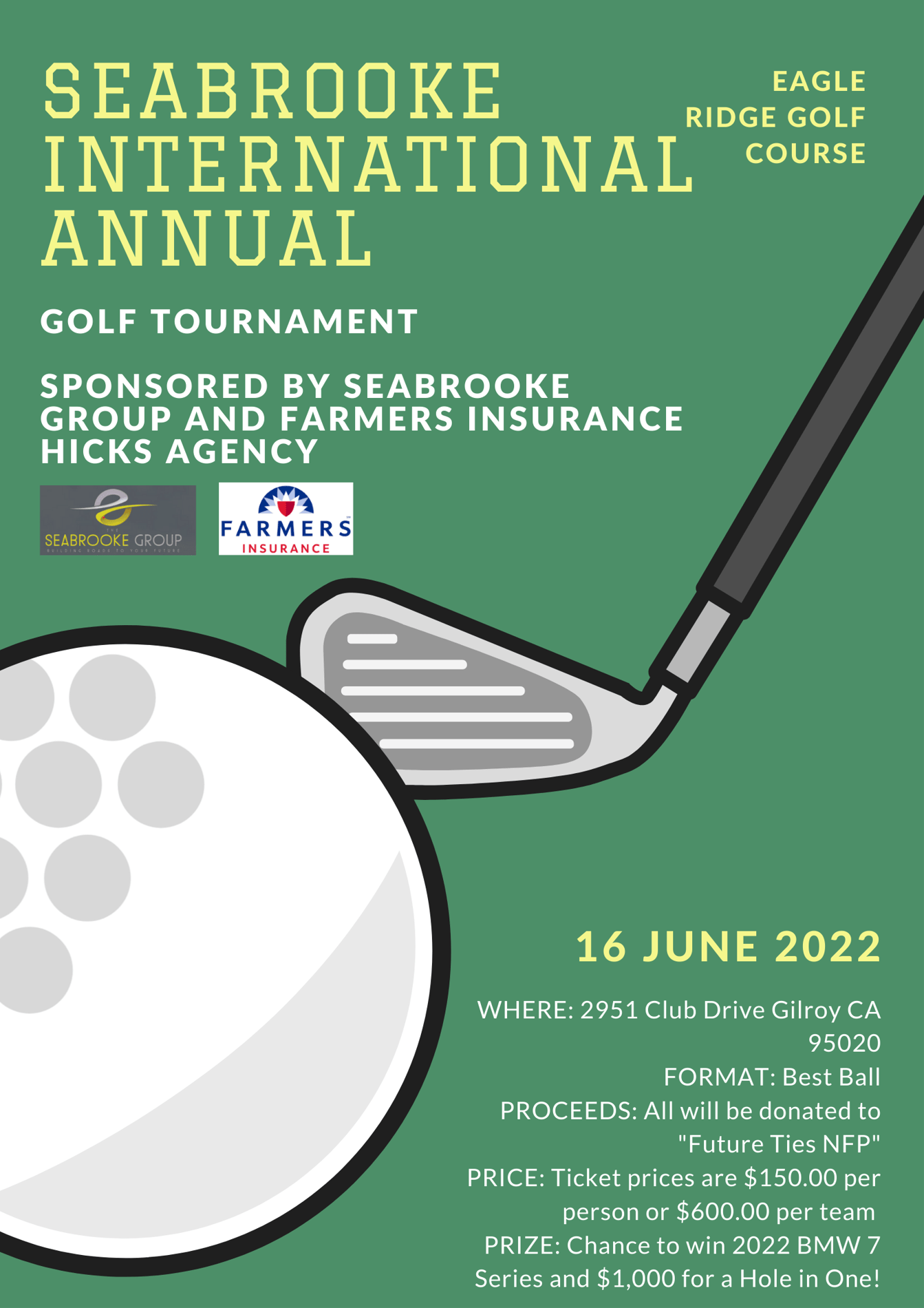 The Seabrooke Group and Farmers Hicks Agency First Annual Golf Tournament
