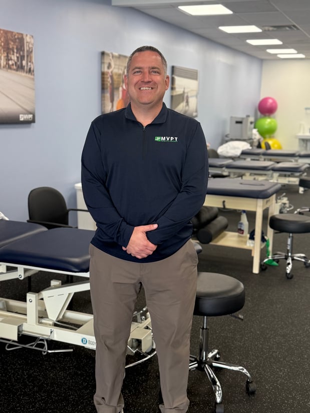 Craig R, Managing Partner of the MVPT Physical Therapy East Rochester NY Clinic in patient care area.