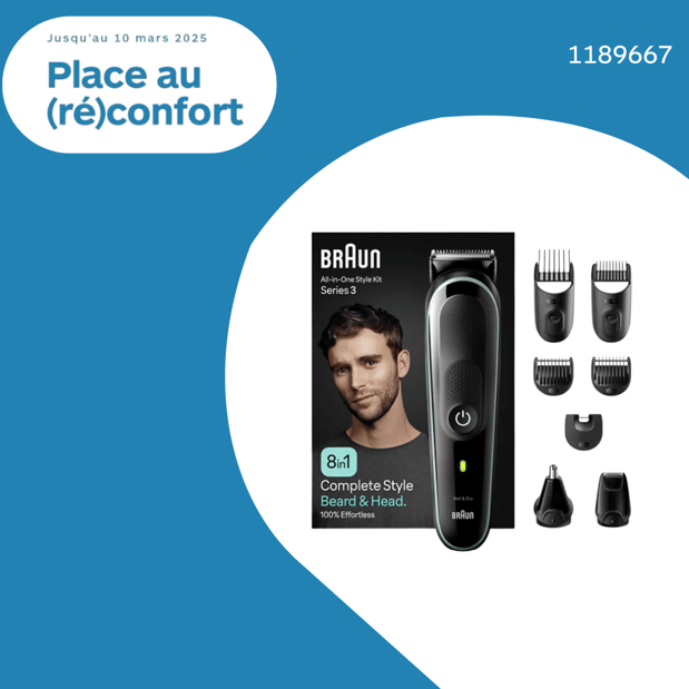 Tondeuse multi usages BRAUN MGK3441 en promotion dans votre magasin Boulanger Lille Esquermoise