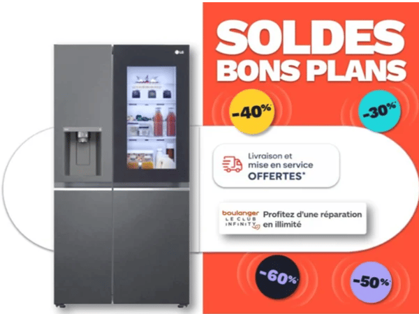 frigo américain LG instaview par Boulanger Périgueux Trélissac