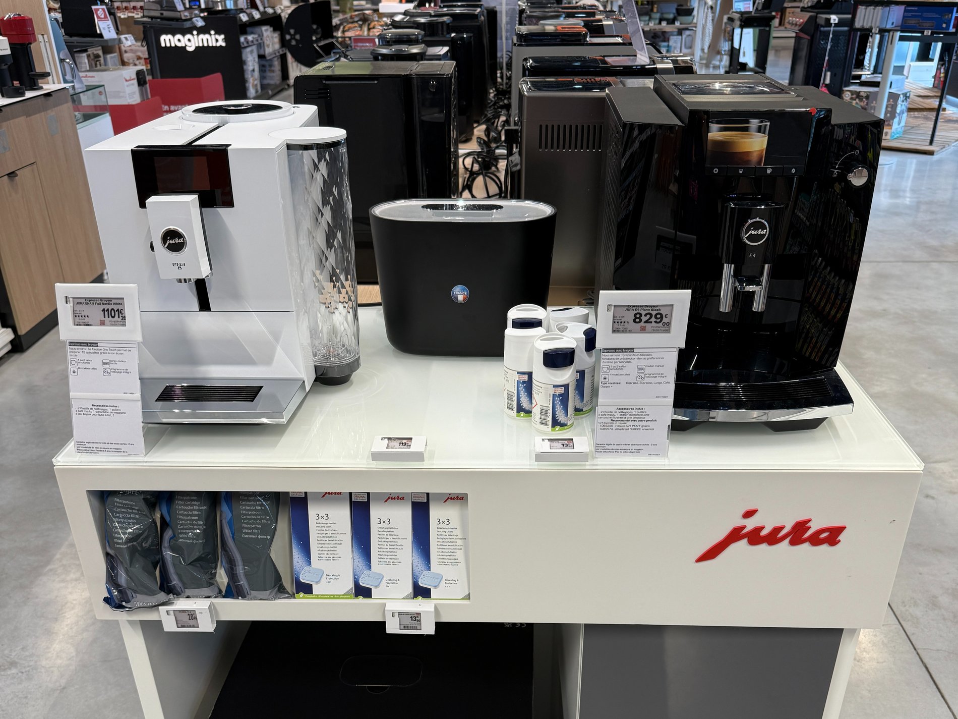 Mise en avant du broyeur Delonghi du magasin Boulanger Arras