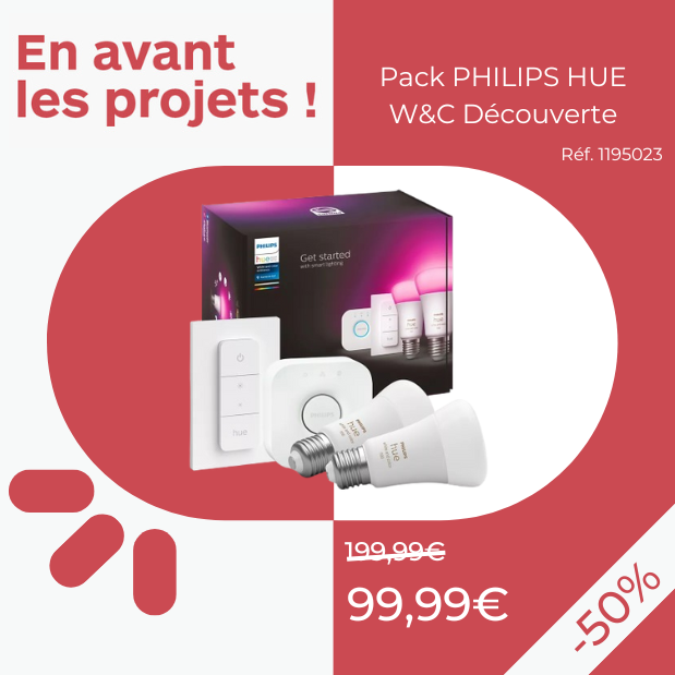 Pack PHILIPS HUE W&C Découverte