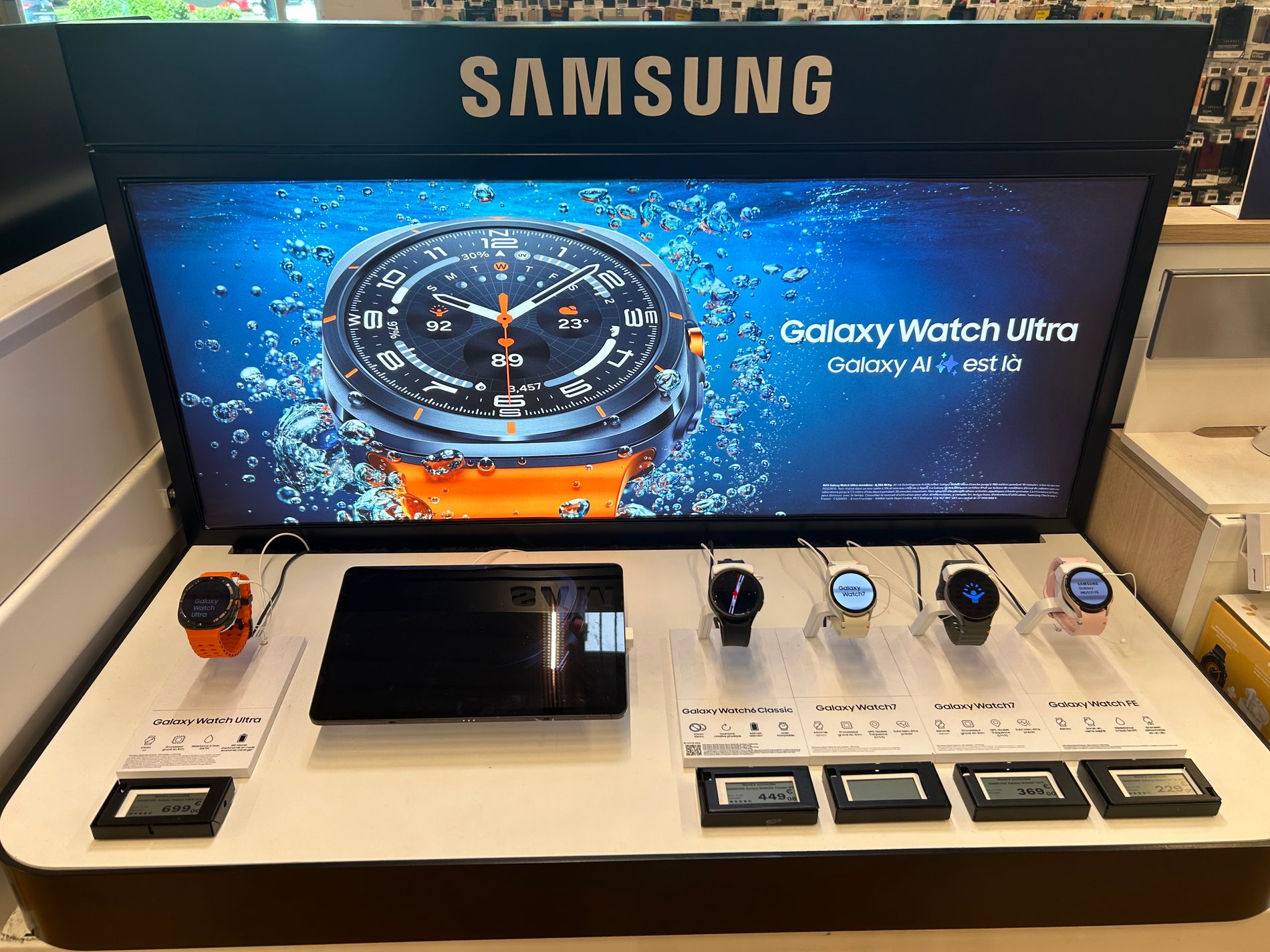 Les montres Galaxy Watch dans votre magasin Boulanger Grenoble St-Egrève