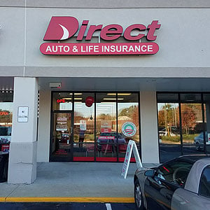 Direct Auto Insurance storefront located at  3600 North Duke Street, Durham